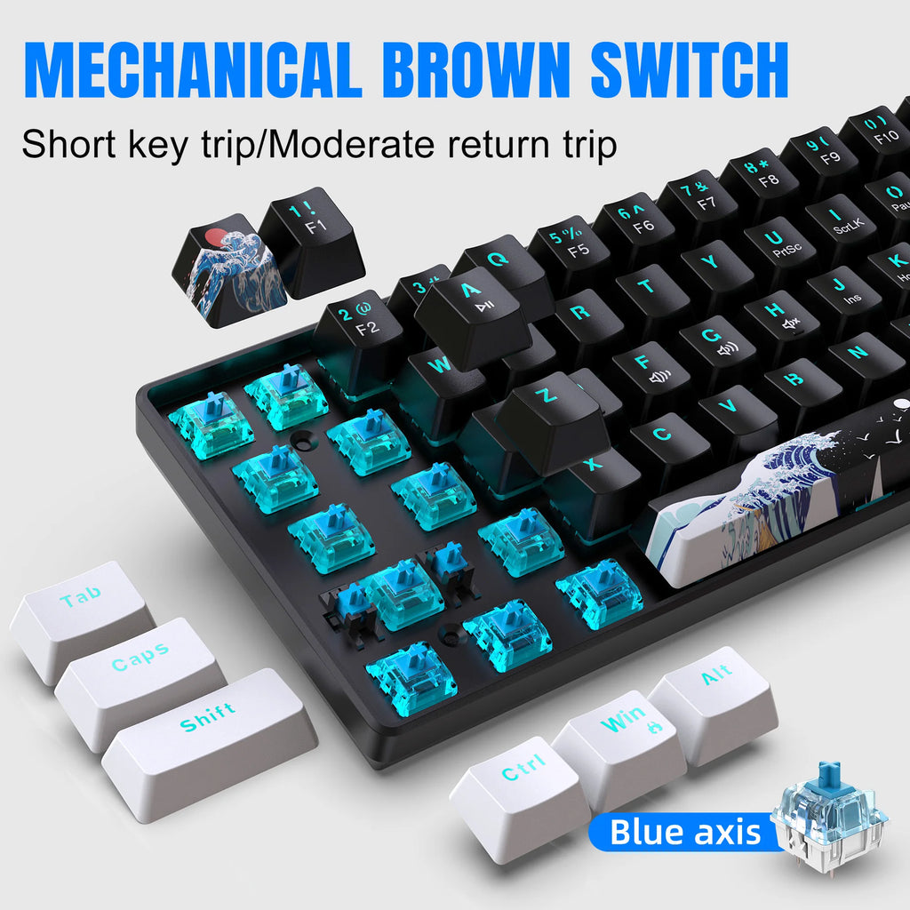 60% Blue Switch Keyboard