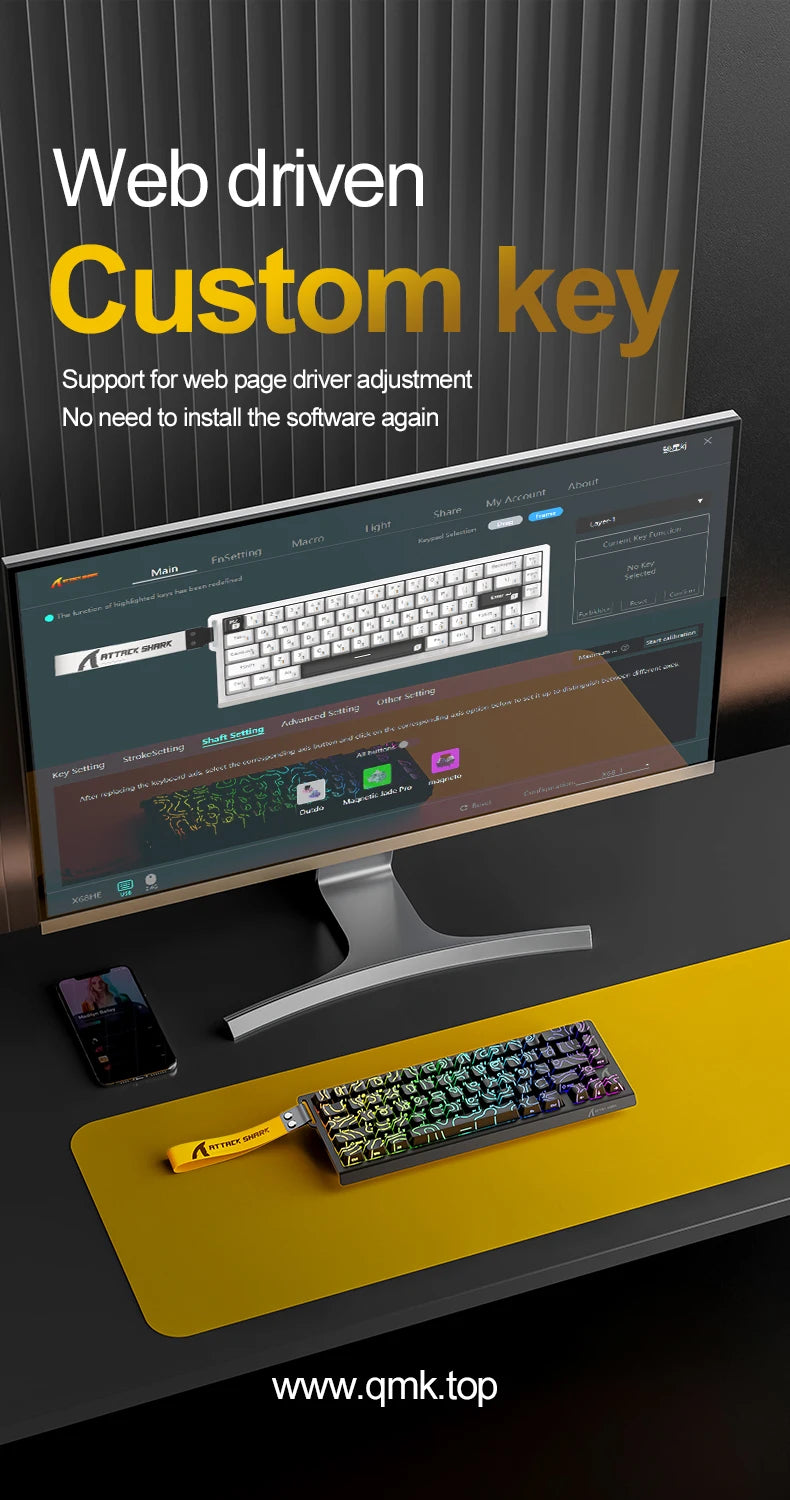 ATTACK SHARK X68HE Magnetic