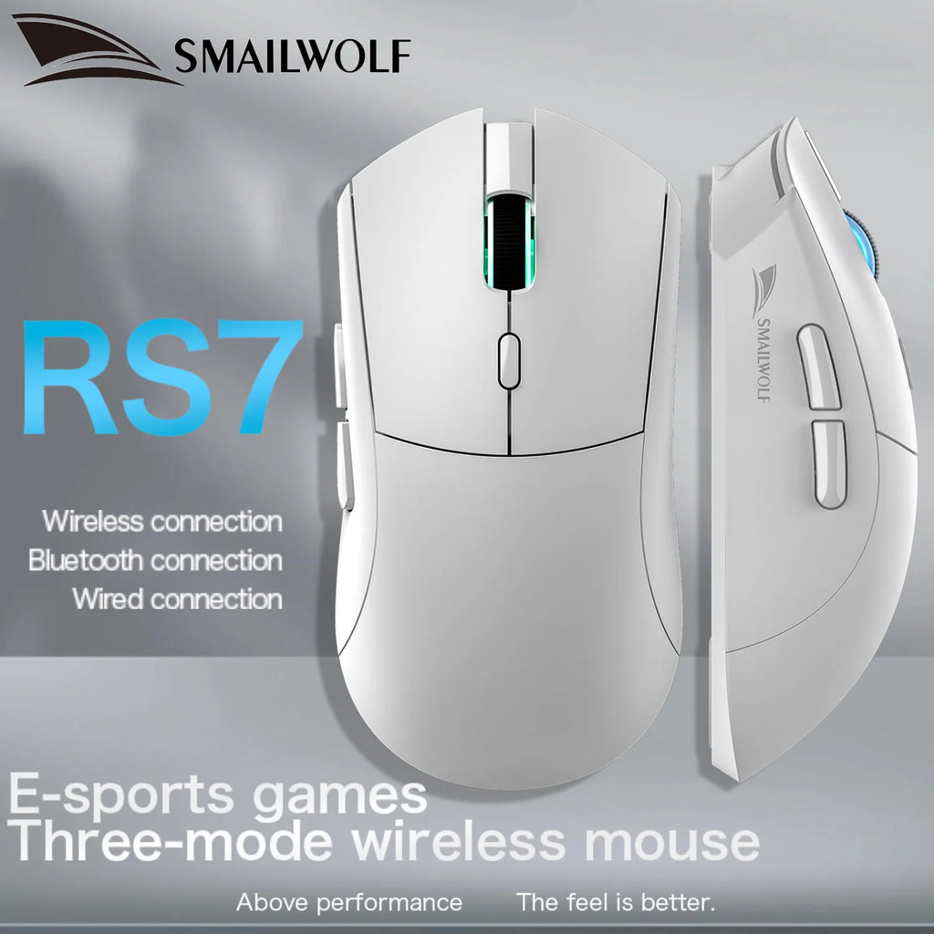 SMAILWOLF RS7 Wireless Gaming Mouse – 20K DPI