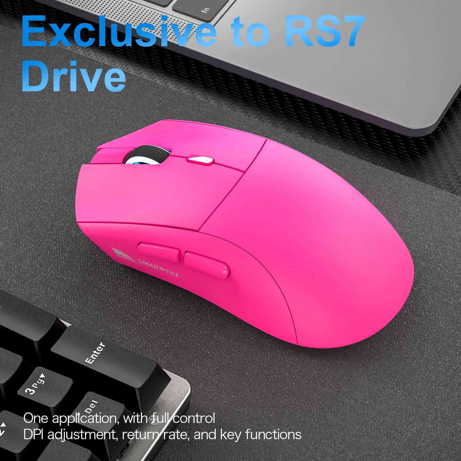 SMAILWOLF RS7 Wireless Gaming Mouse – 20K DPI