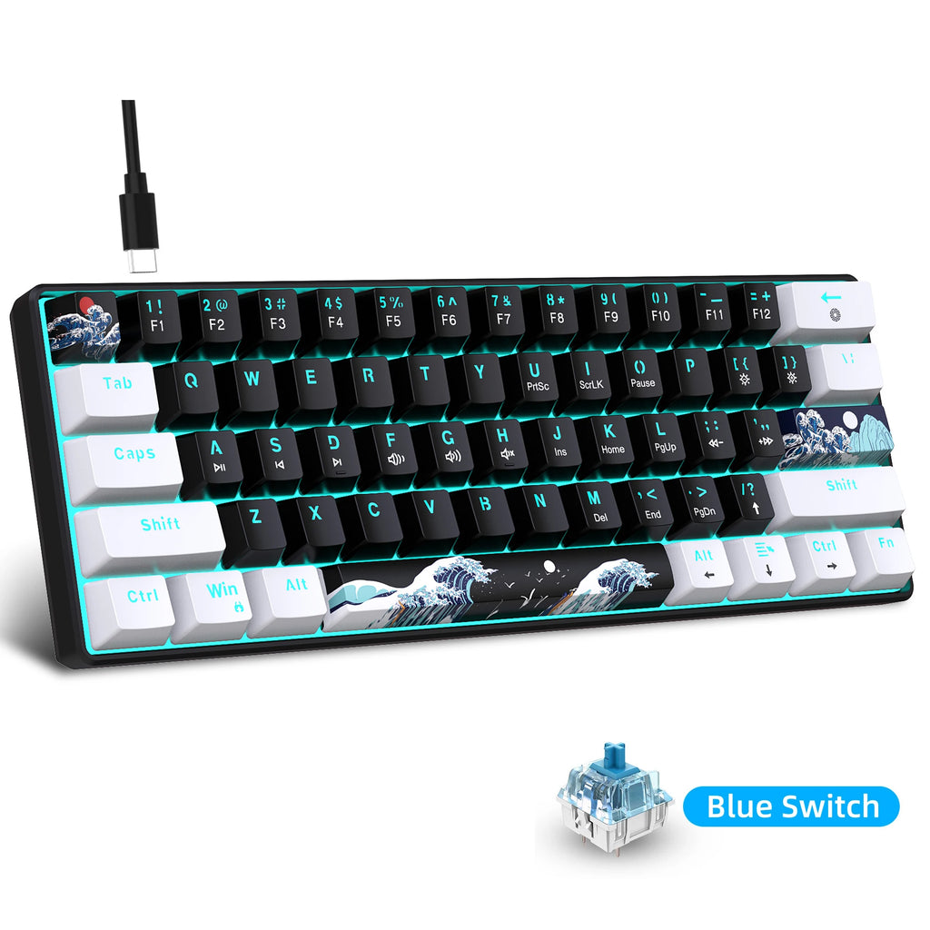 60% Blue Switch Keyboard