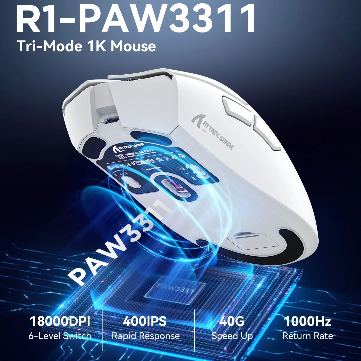 Attack Shark R1 Wireless Gaming Mous