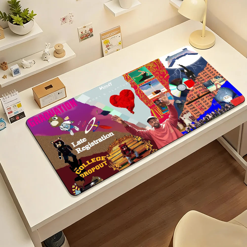 Kanye West Singer Mouse Pad – Non-Slip Desk Mat