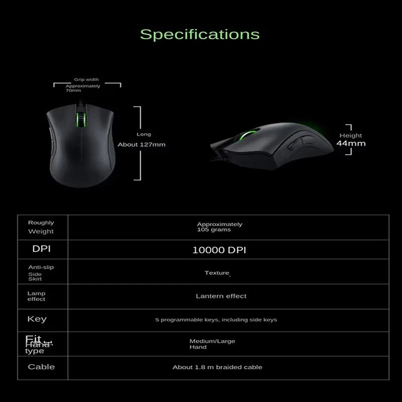 Pro 6400 DPI Wired Gaming Mouse