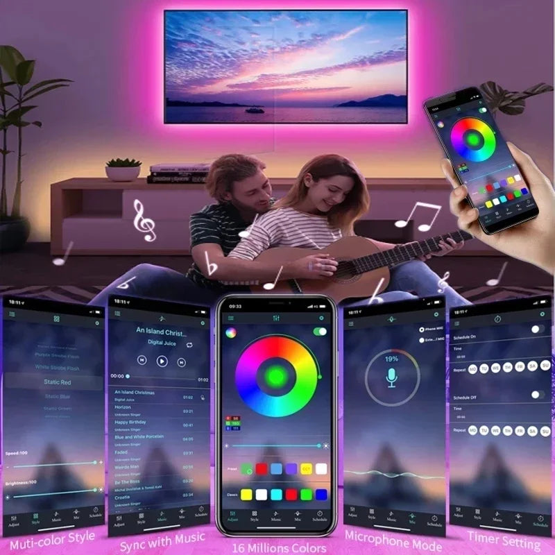 RGB USB LED Strip Lights