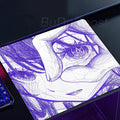 Black & Red Anime Gaming Mouse Pad – Speed E-Sports Desk Mat