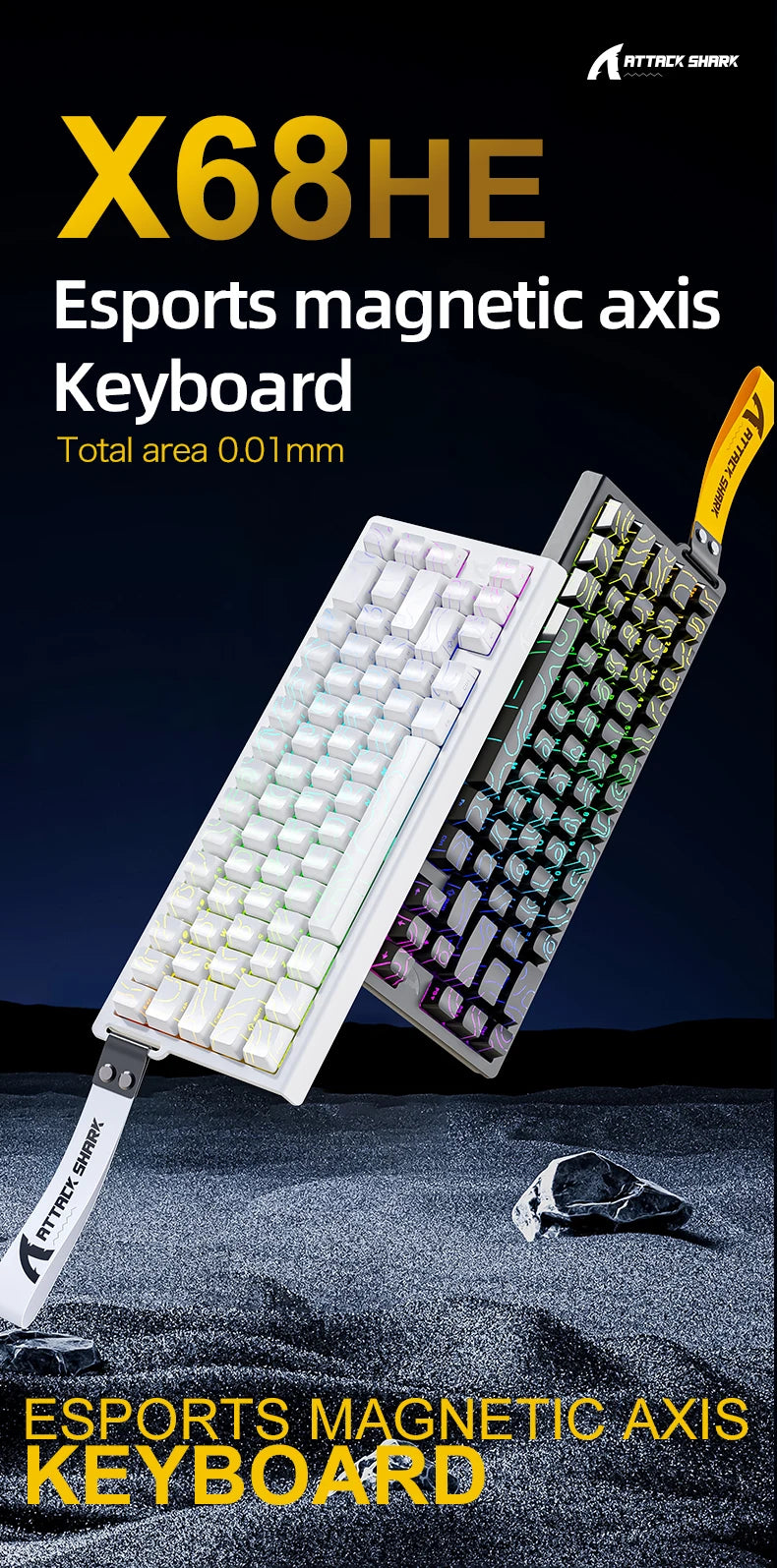 ATTACK SHARK X68HE Magnetic