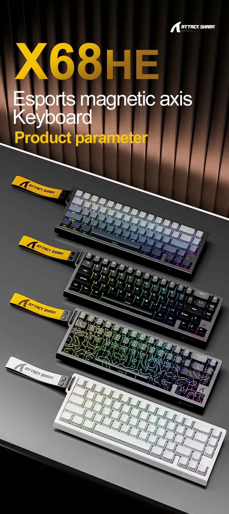 ATTACK SHARK X68HE Magnetic