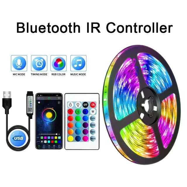 RGB USB LED Strip Lights